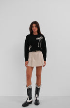 BOW KNITTED SWEATER