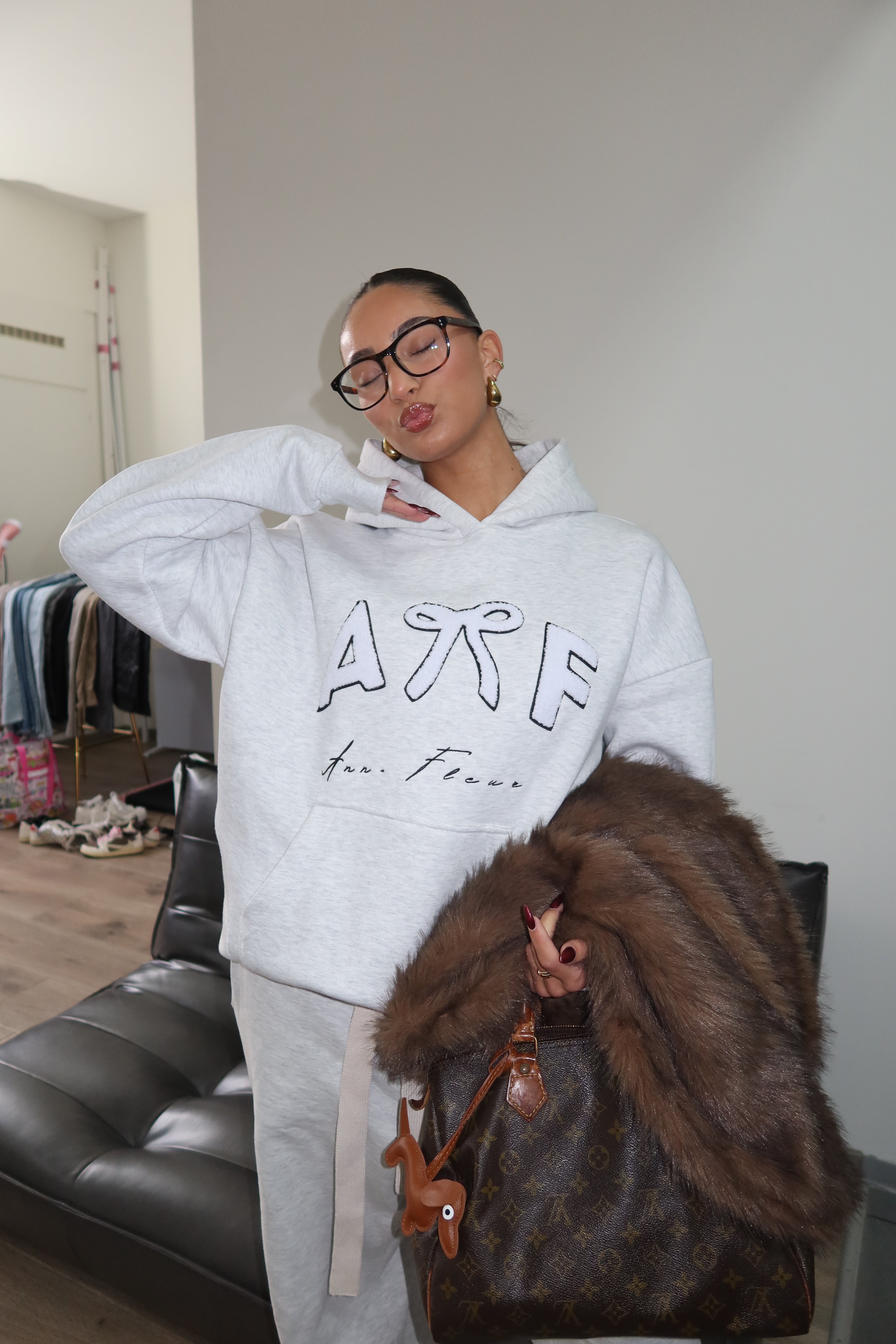 ANN FLEUR TEDDY HOODIE