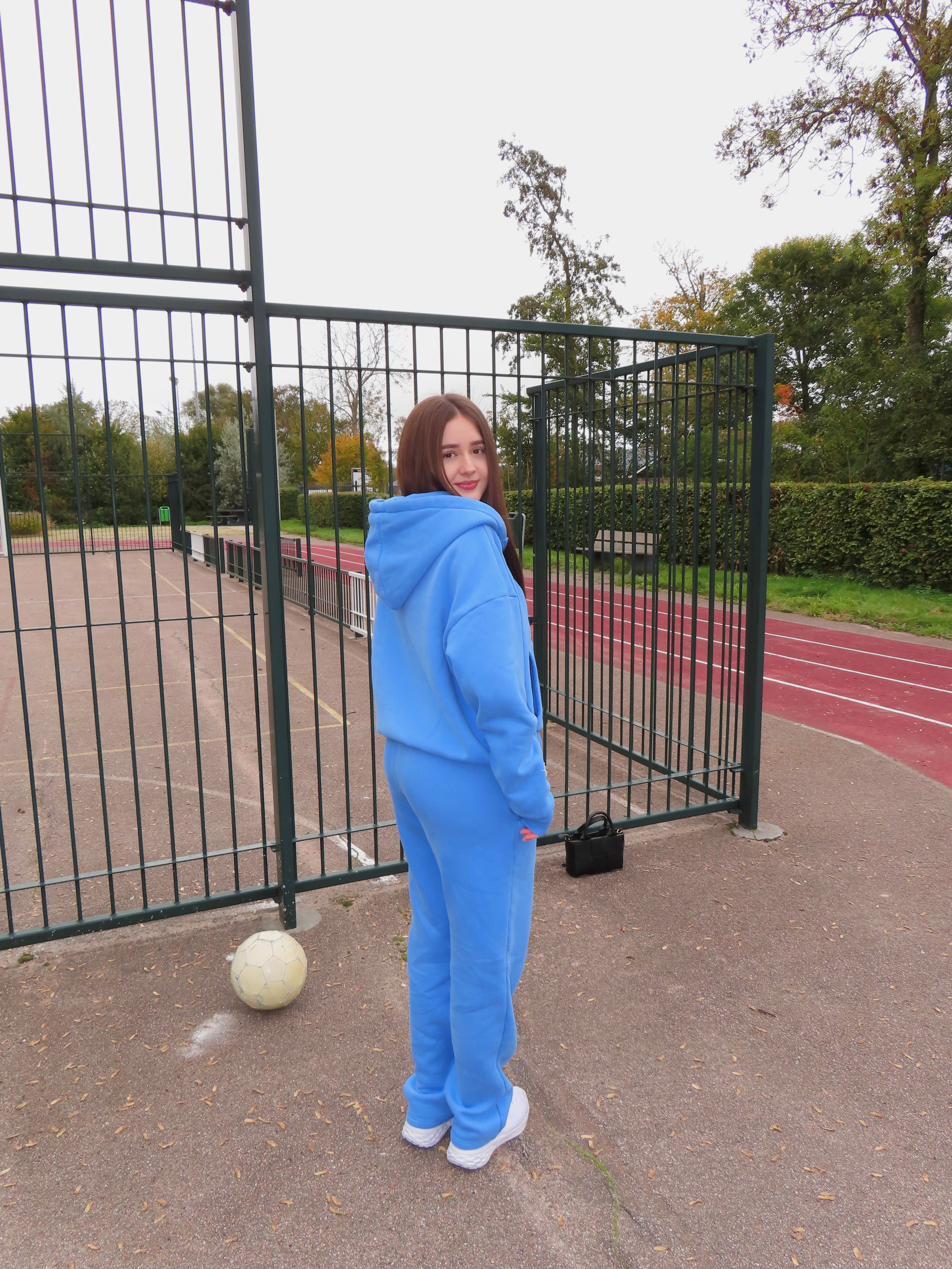 DSY DISTRESSED PATCHES TRACKSUIT BLUE