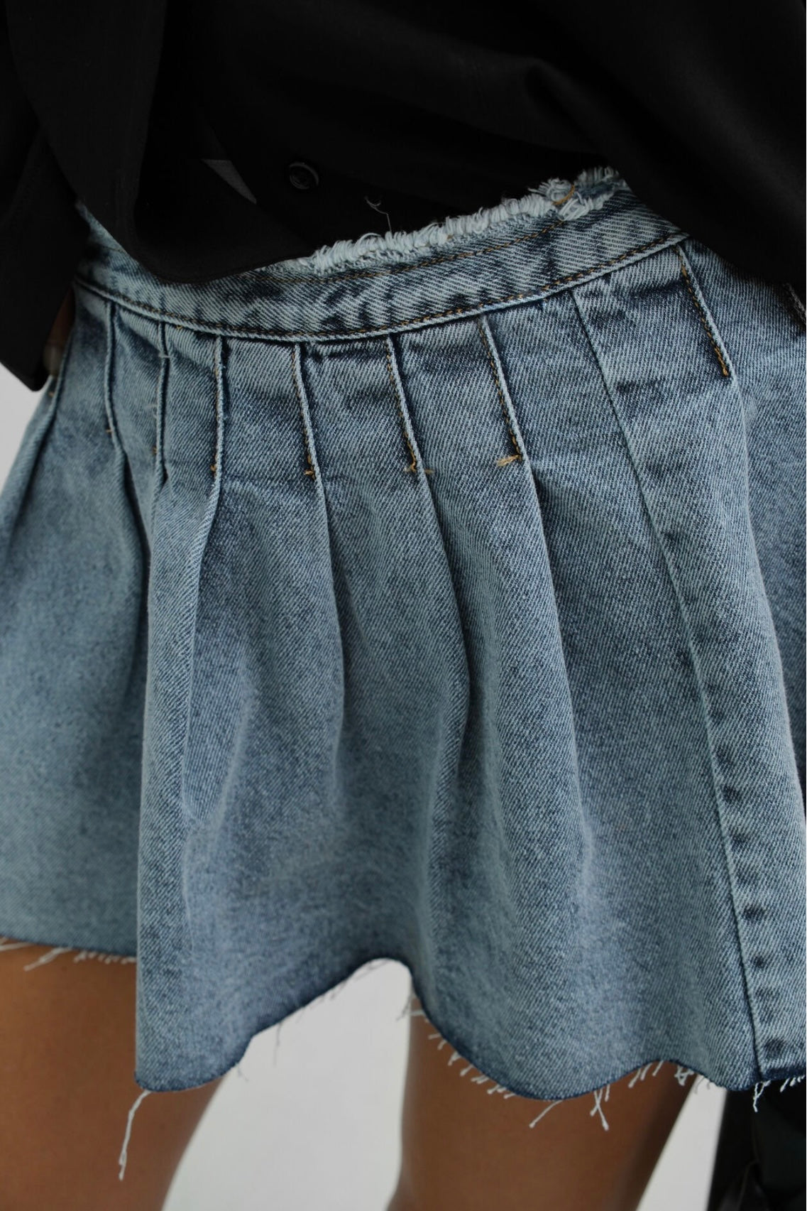 DENIM SKIRT WASHED