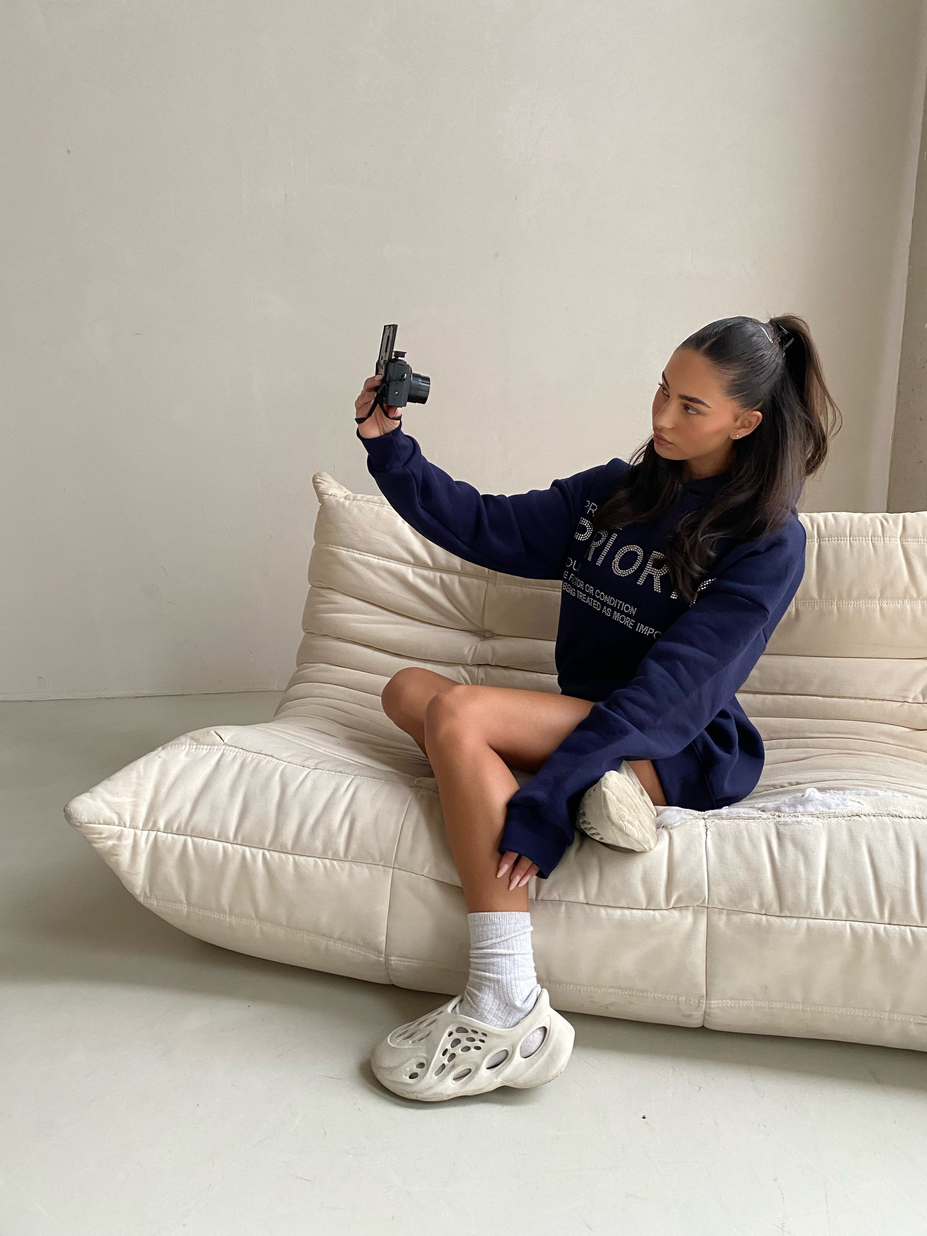 PRIORITY RHINESTONE HOODIE