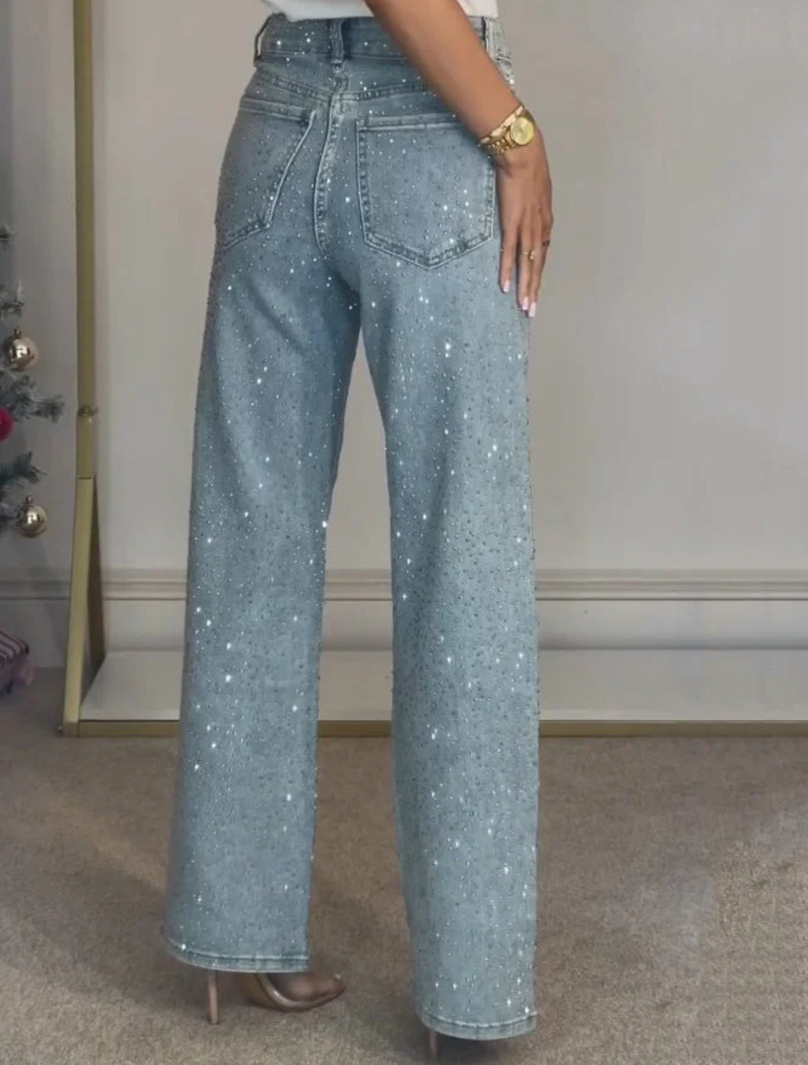 SPARKLE RHINESTONE JEANS