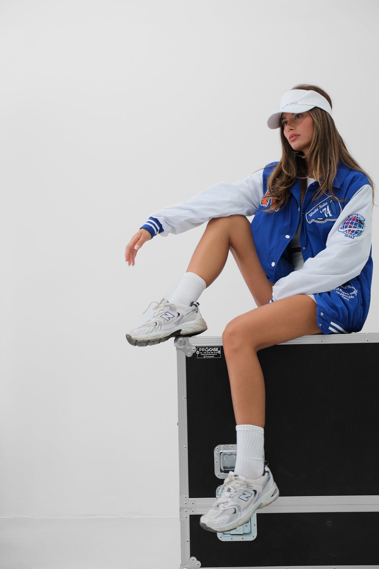 COLLEGE JACKET SKY BLUE