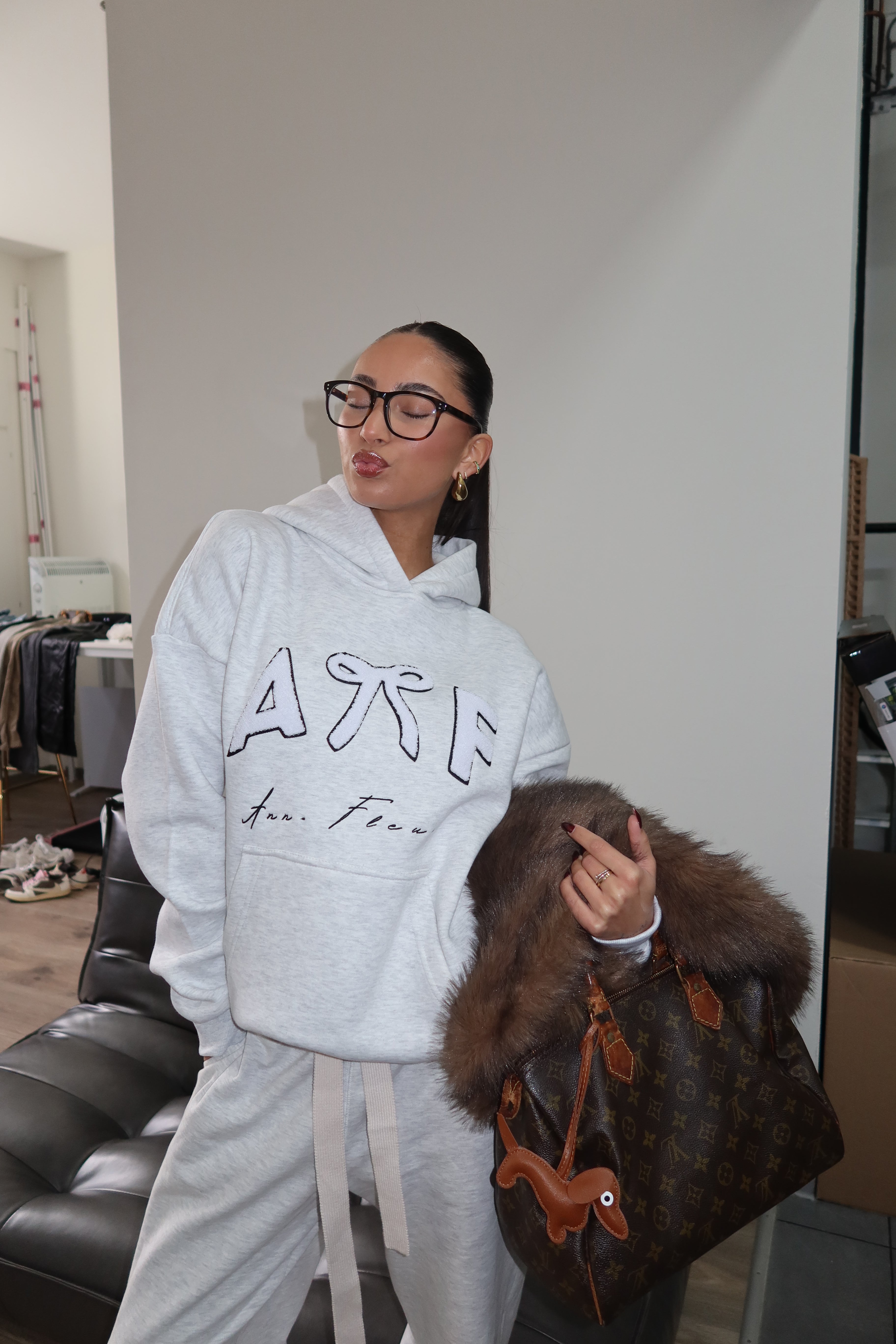 ANN FLEUR TEDDY HOODIE