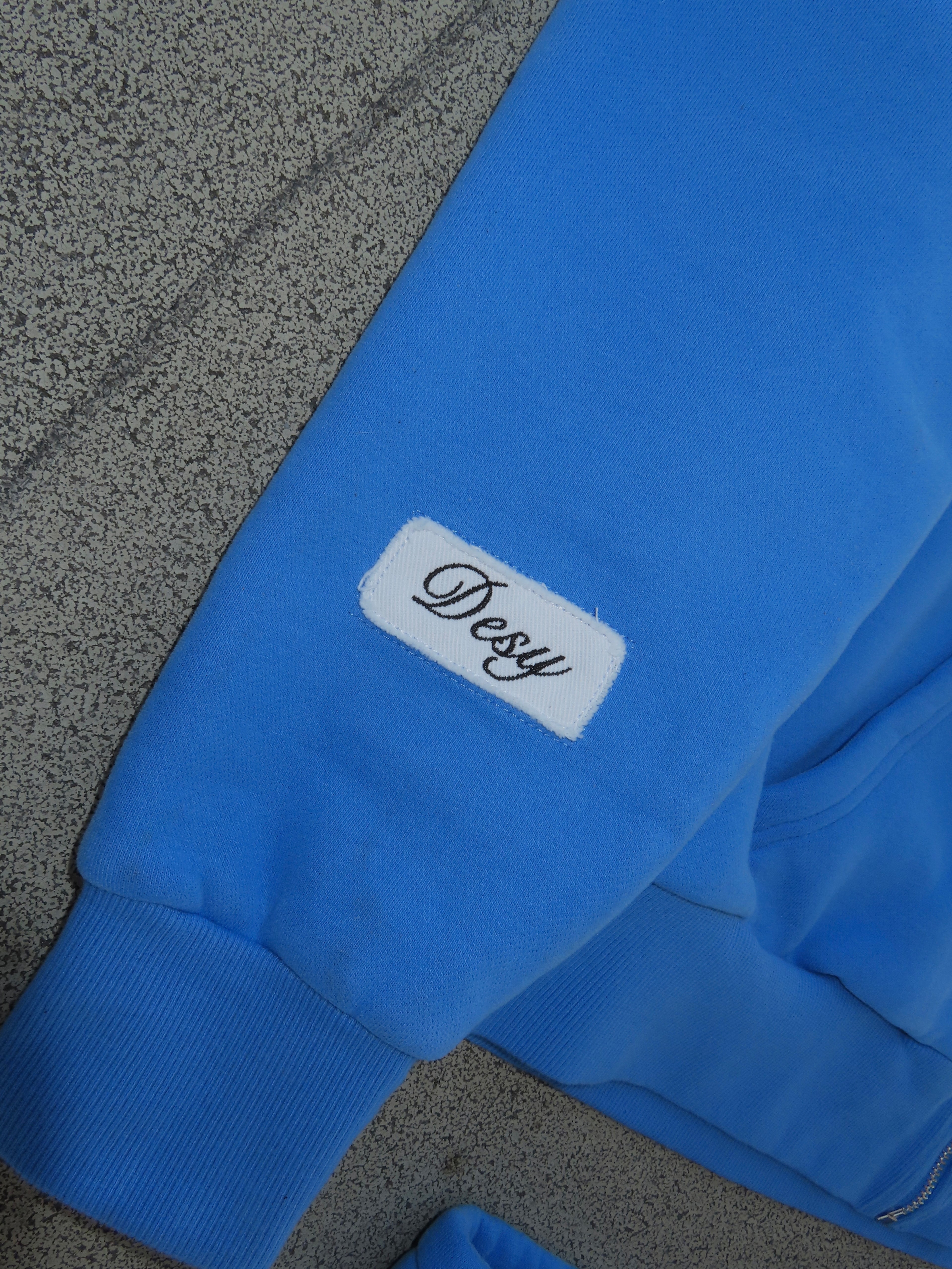 DSY DISTRESSED PATCHES TRACKSUIT BLUE
