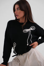 BOW KNITTED SWEATER