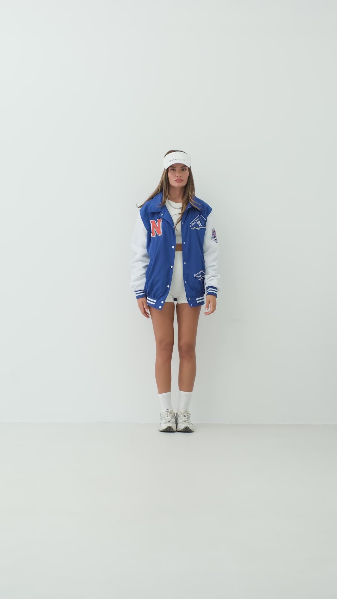 COLLEGE JACKET SKY BLUE