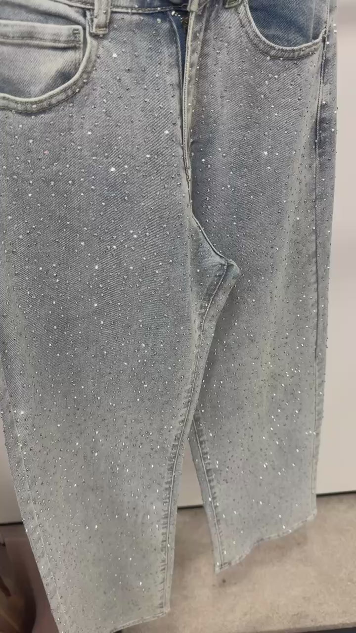 SPARKLE RHINESTONE JEANS